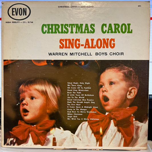 Warren Mitchell Boys Choir - Christmas Carol Sing-Along | Very Good Plus (VG+) Very Good (VG) - HOLIDAY / USED * VERY GOOD+*