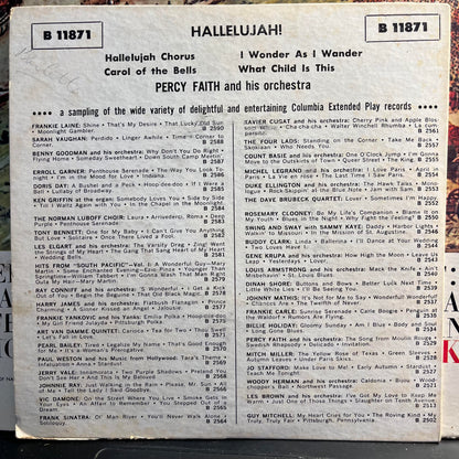 Percy Faith & His Orchestra - Hallelujah! *7"* | Very Good Plus (VG+) Very Good Plus (VG+) - HOLIDAY / USED *VERY GOOD+*