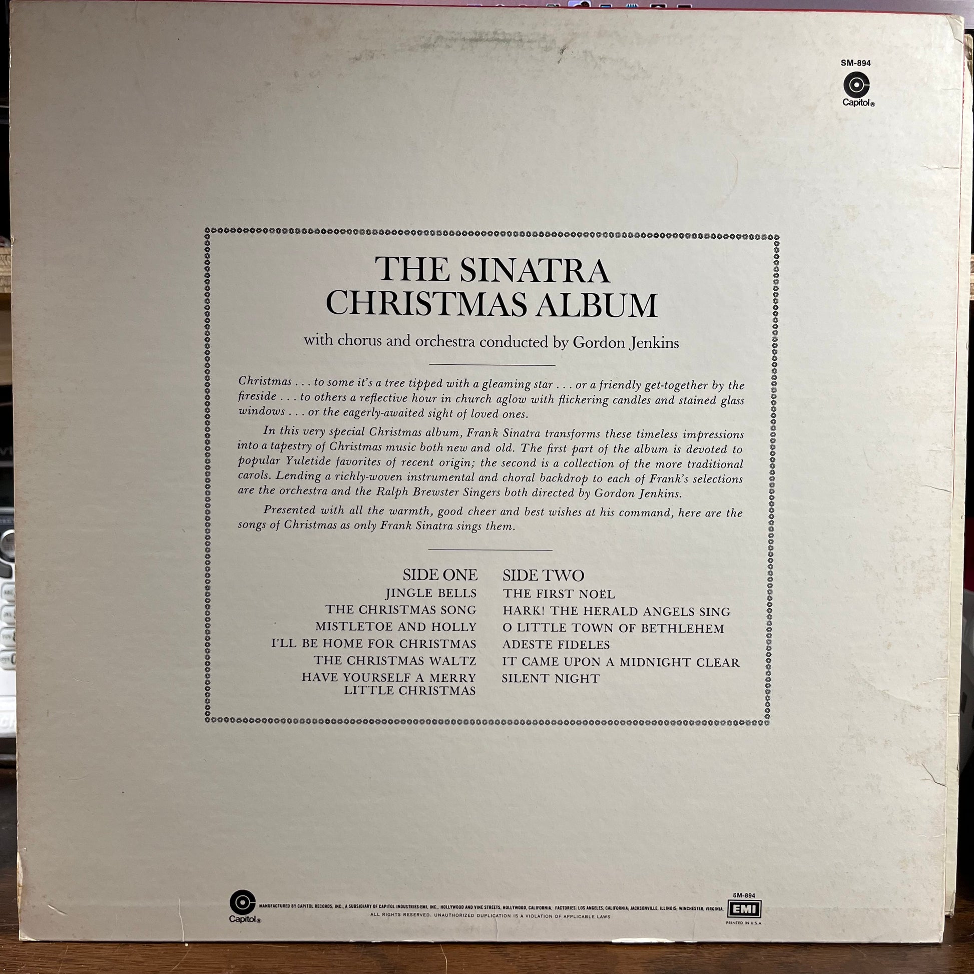 The Sinatra Christmas Album (VINYL) | Very Good Plus Plus (VG++) Excellent (EX) - HOLIDAY / USED *VERY GOOD++*