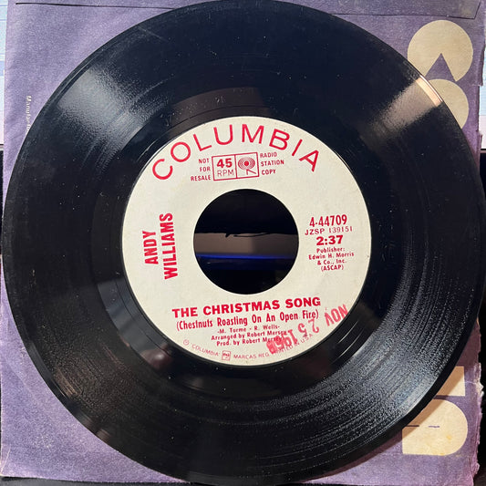 It's The Most Wonderful Time Of The Year / The Christmas Song (Chestnuts Roasting On An Open Fire) (7" VINYL) | Very Good (VG) Generic - HOLIDAY / USED *VERY GOOD*