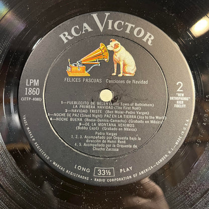Pedro Vargas - Felices Pascuas - Canciones De Navidad por Pedro Vargas | Very Good (VG) Excellent (EX) - HOLIDAY / USED *VERY GOOD*