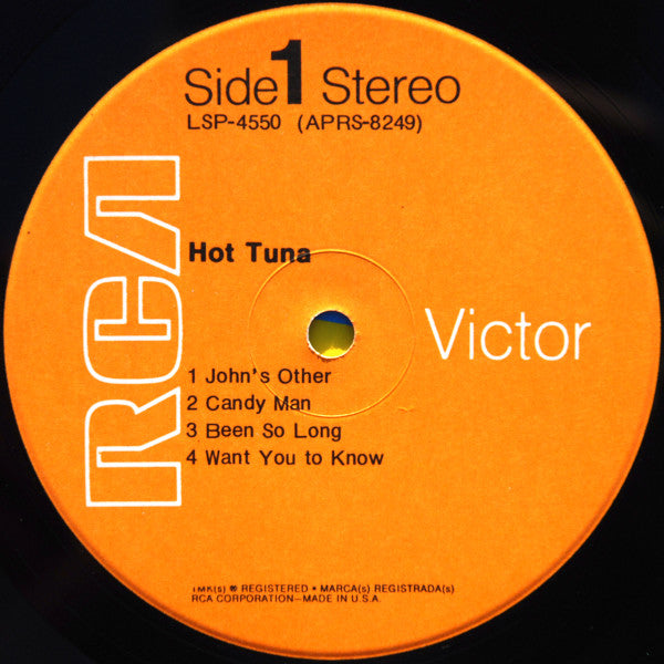 Hot Tuna First Pull Up, Then Pull Down RCA Victor LP, Album, Ind Very Good Plus (VG+) Very Good Plus (VG+)