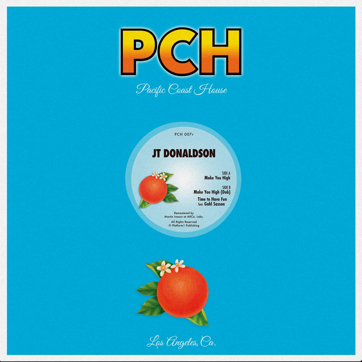 JT Donaldson - (PRESALE 09/25/26) Make You High (ORANGE VINYL 12" Pacific Coast House) | NEW - HOUSE/ACID *NEW/COLOR*