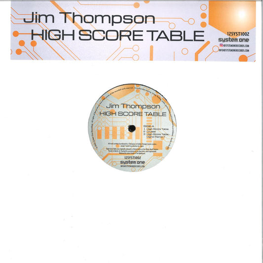 Jim Thompson - High Score Table (VINYL 12" System One Records 12SYST1002) | NEW - HOUSE/ACID *NEW*