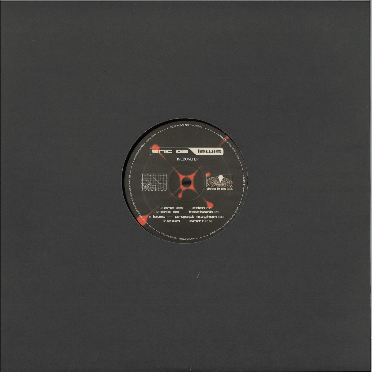 Eric OS / Lewis - Timebomb EP (VINYL 12" Deep in Dis intl. DIDWAX003) | NEW - HOUSE/ACID *NEW*