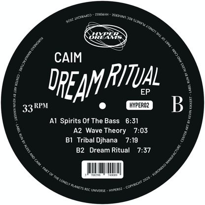 Caim - (PRESALE 5/6/26) Dream Ritual EP (VINYL) | Mint (M) Mint (M) - HOUSE/ACID *NEW*