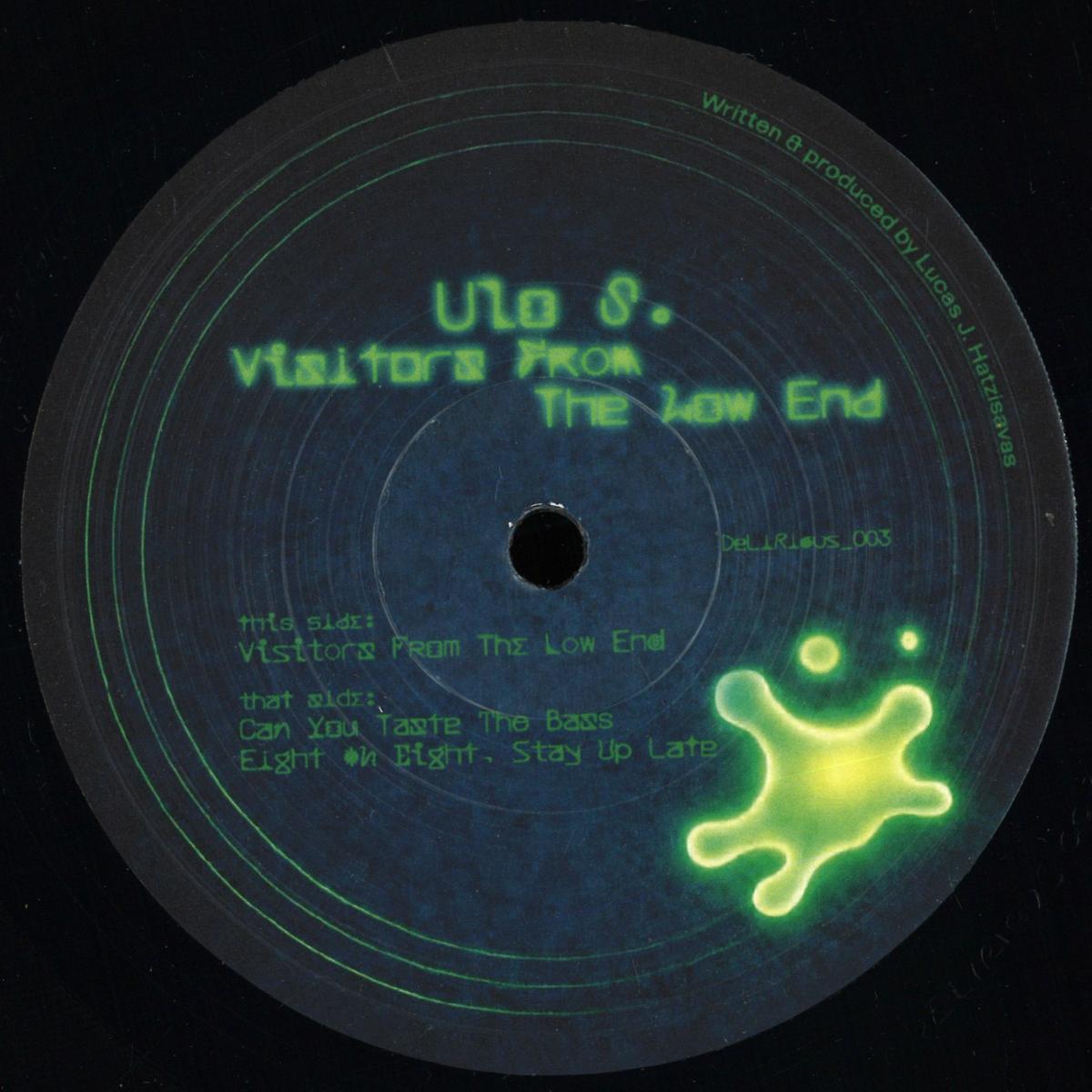 Ulo S. - Visitors From The Low End (VINYL 12" Delirious_Records DeLiRious_003) | NEW - HOUSE/ACID *NEW*