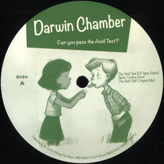 Darwin Chamber - Can You Pass The Acid Test? (VINYL 12" Serwin Media Group US SMG101BLACK) | NEW Mint (M) Mint (M) - HOUSE/ACID *NEW*
