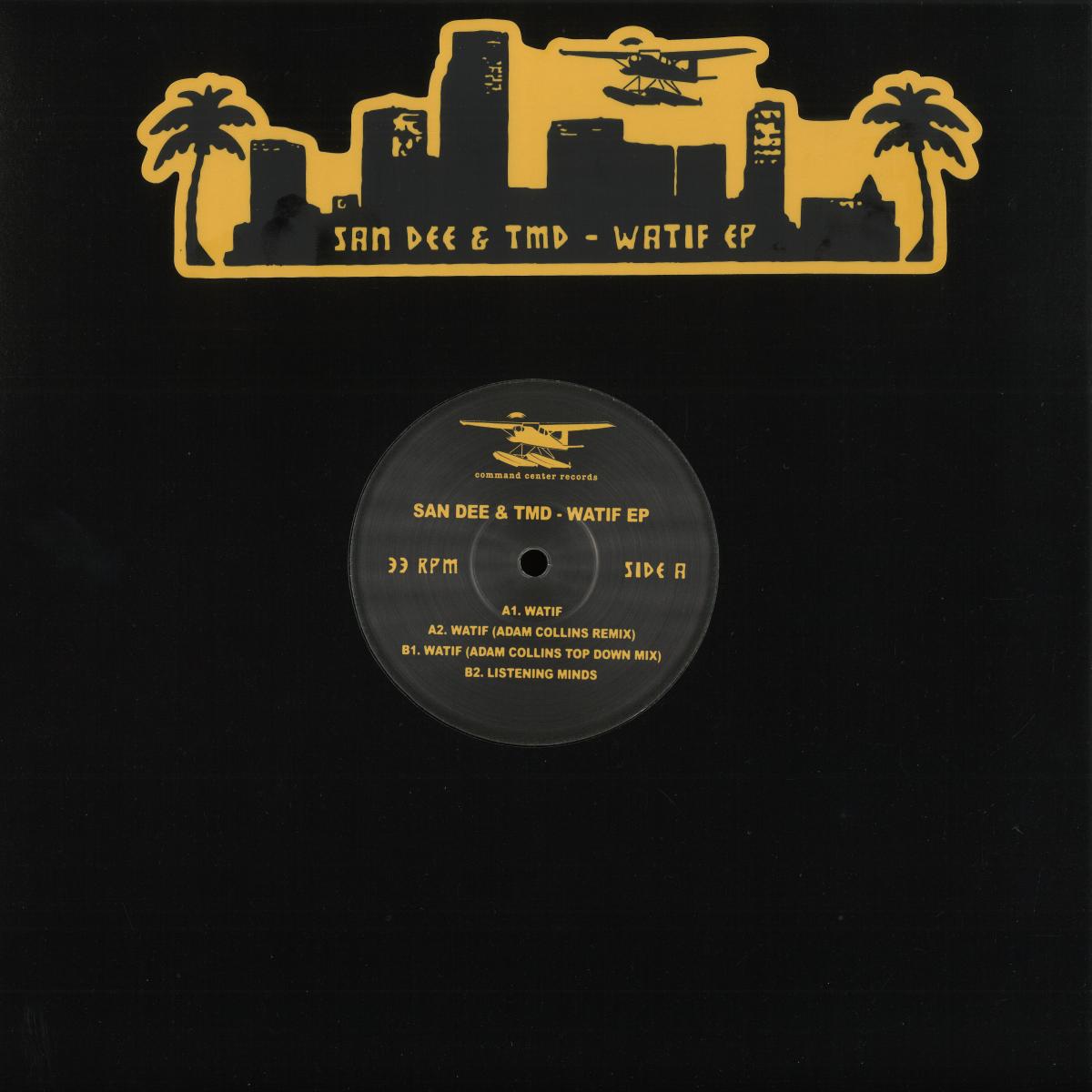 San Dee & TMD - Watif EP (VINYL 12" Command Center Records CCRE001) | NEW Mint (M) Mint (M) - HOUSE/ACID *NEW*
