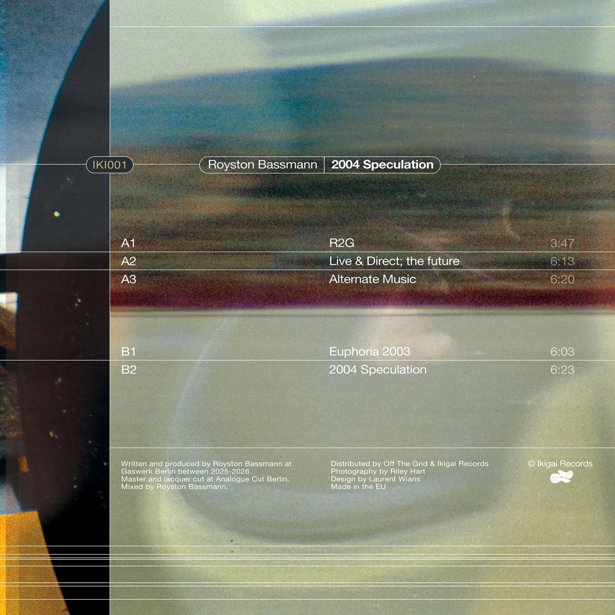Royston Bassmann - (PRESALE 09/28/26) 2004 Speculation (VINYL 12" Ikigai) | NEW - HOUSE/BREAKS *NEW*