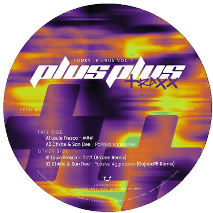 Various - (PRESALE 11/2/26) Funky Friends Vol. 1 (VINYL 12" Plus Plus Traxx) | NEW - HOUSE/BREAKS *NEW*