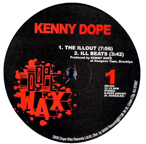 Kenny "Dope" Gonzalez - The Illout (VINYL) | Very Good (VG) Generic - HOUSE/BREAKS / USED *VERY GOOD*