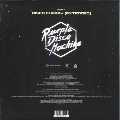 Purple Disco Machine - Disco Cherry (PURPLE CHERRY VINYL 12" SWEAT IT OUT SWEATSV063) | NEW Mint (M) Mint (M) - HOUSE/DISCO *NEW/COLOR*