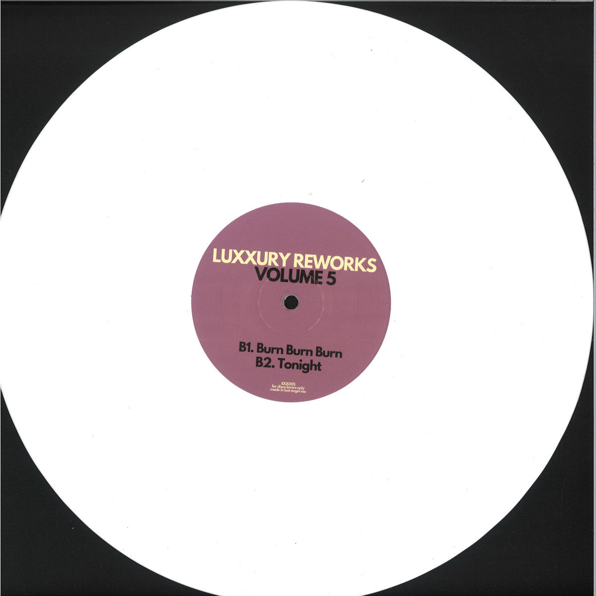 Luxxury - Luxxury Reworks Volume 5 (WHITE VINYL 12" Exxpensive Sounding Music) | NEW - HOUSE/DISCO *NEW/COLOR*