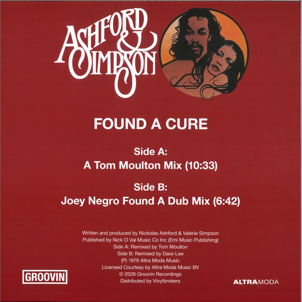 Ashford & Simpson - Found A Cure (VINYL 12" Groovin) | NEW - HOUSE/DISCO *NEW*
