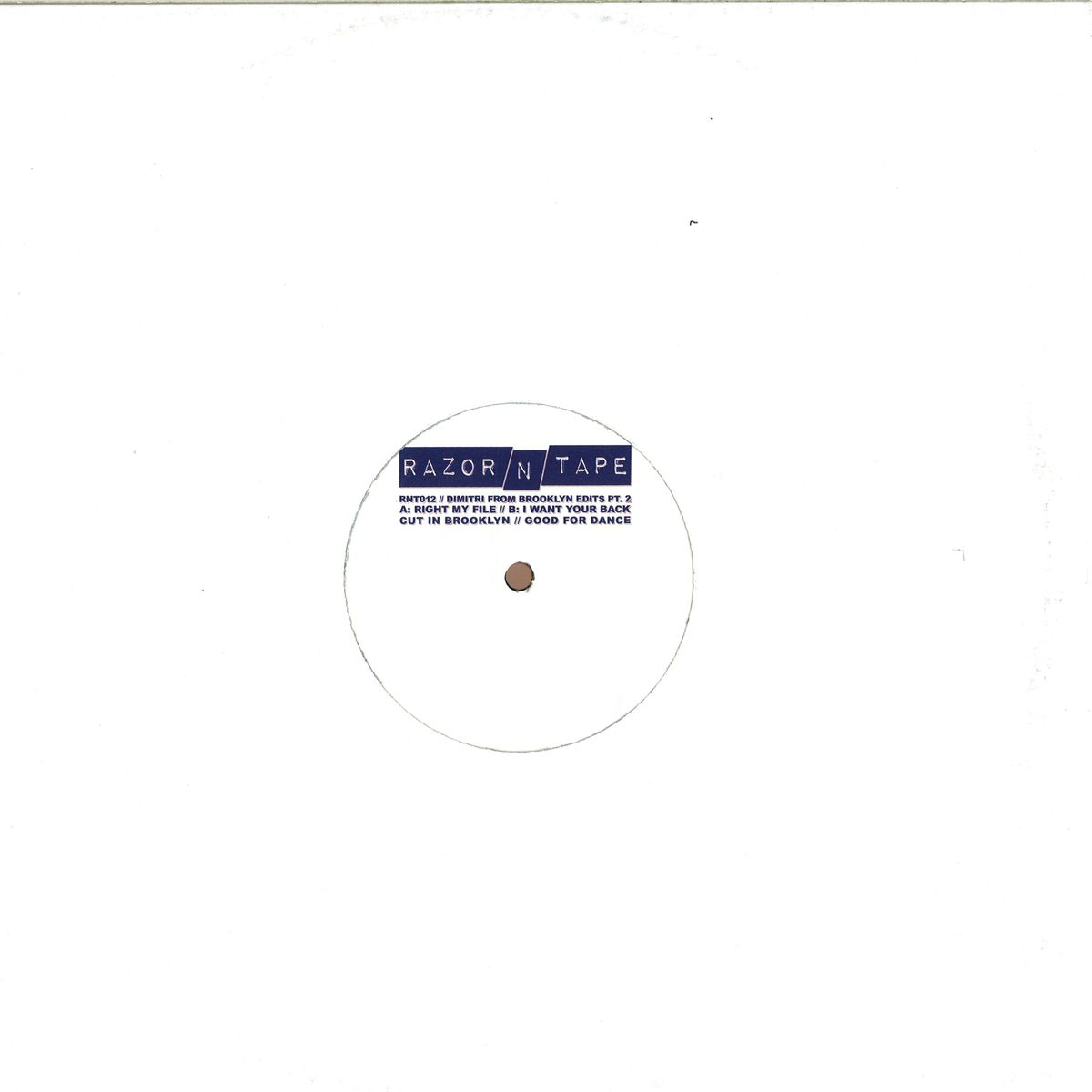 Dimitri From Brooklyn - Dimitri From Brooklyn Edits Pt. 2 (VINYL 12" Razor-N-Tape) | NEW - HOUSE/DISCO *NEW*