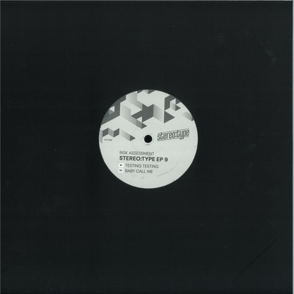 Risk Assessment - (PRESALE) Stereo:type EP 9 (VINYL) | Mint (M) Mint (M) - HOUSE/DISCO *NEW*