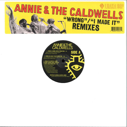 Annie & The Caldwells - Wrong / I Made It (Remixes) (VINYL 12" Luaka Bop) | NEW - HOUSE/DISCO *NEW*