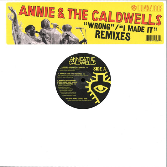 Annie & The Caldwells - Wrong / I Made It (Remixes) (VINYL 12" Luaka Bop) | NEW - HOUSE/DISCO *NEW*