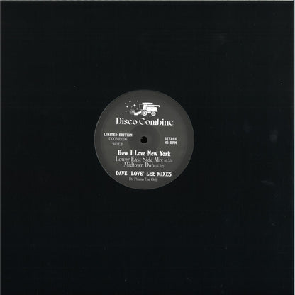 Disco Combine - Lovin' You / How I Love New York (Dave 'Love' Lee Mixes) (VINYL 12" Disco Combine DCOMB006) | NEW Mint (M) Mint (M) - HOUSE/DISCO *NEW*