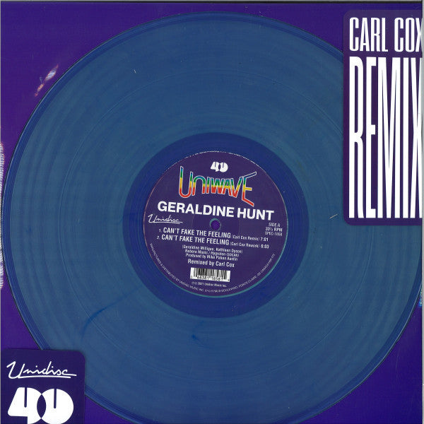 Geraldine Hunt Can't Fake The Feeling (Carl Cox Remix) 12" Mint (M) Mint (M)