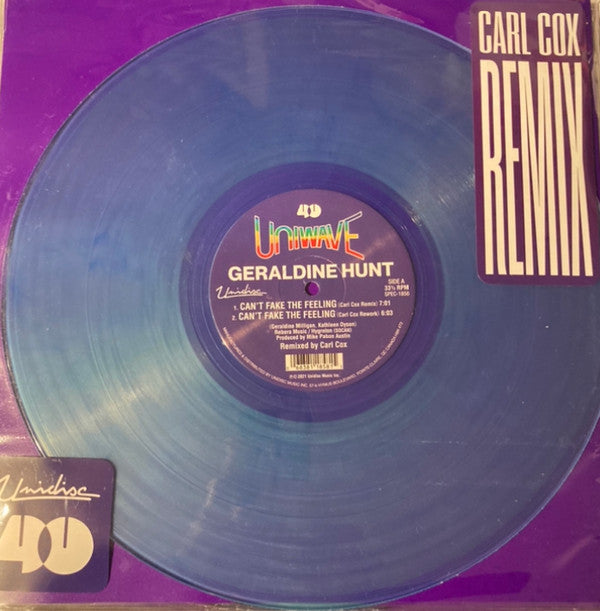 Geraldine Hunt Can't Fake The Feeling (Carl Cox Remix) 12" Mint (M) Mint (M)