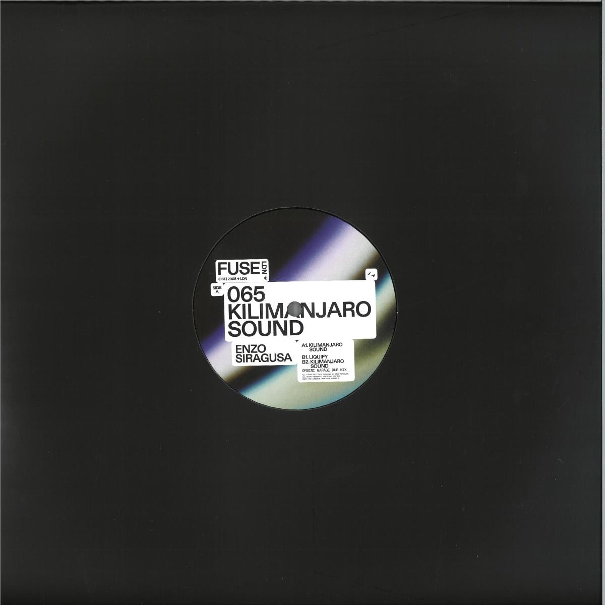 Enzo Siragusa - Kilimanjaro Sound (VINYL 12" Fuse London) | NEW - HOUSE/GARAGE *NEW*