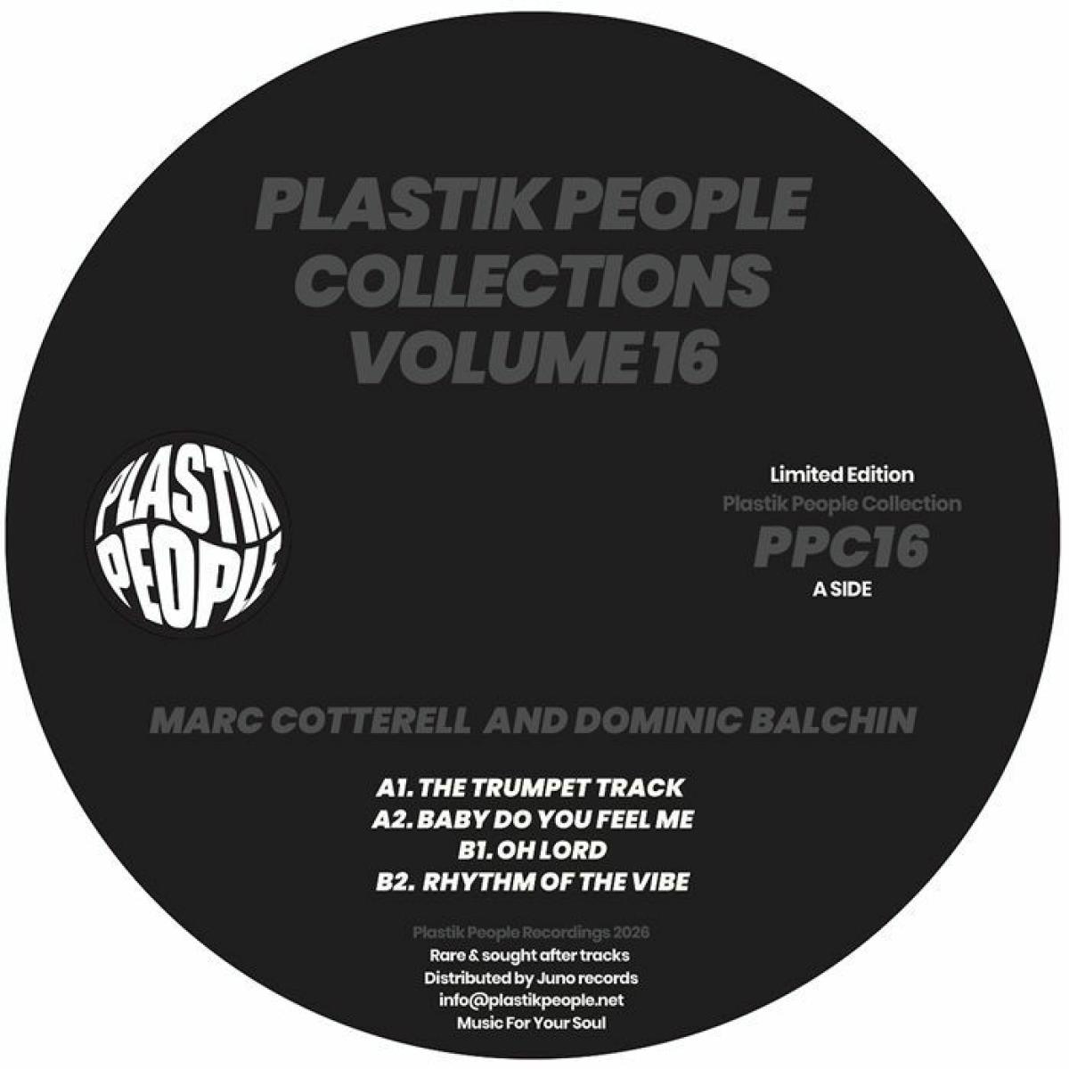 Marc Cotterell / Dominic Balchin - (PRESALE) Plastik People Collections Vol 16 (VINYL) | Mint (M) Mint (M) - HOUSE/GARAGE *NEW*