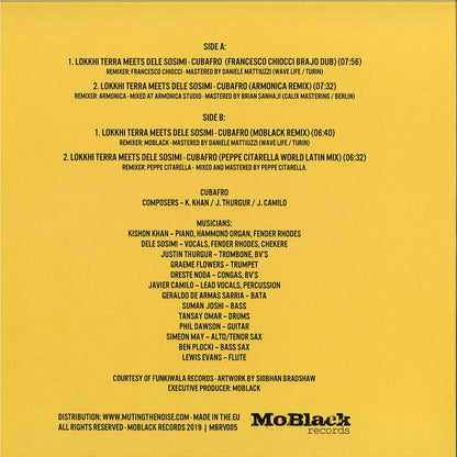 Lokkhi Terra meets Dele Sosimi - Cubafro Remixes (VINYL 12" MOBLACK) | NEW - HOUSE/LATIN *NEW*