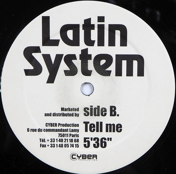 Latin Groove / Tell Me (12") | Very Good (VG) Generic - HOUSE/LATIN / USED *VERY GOOD*