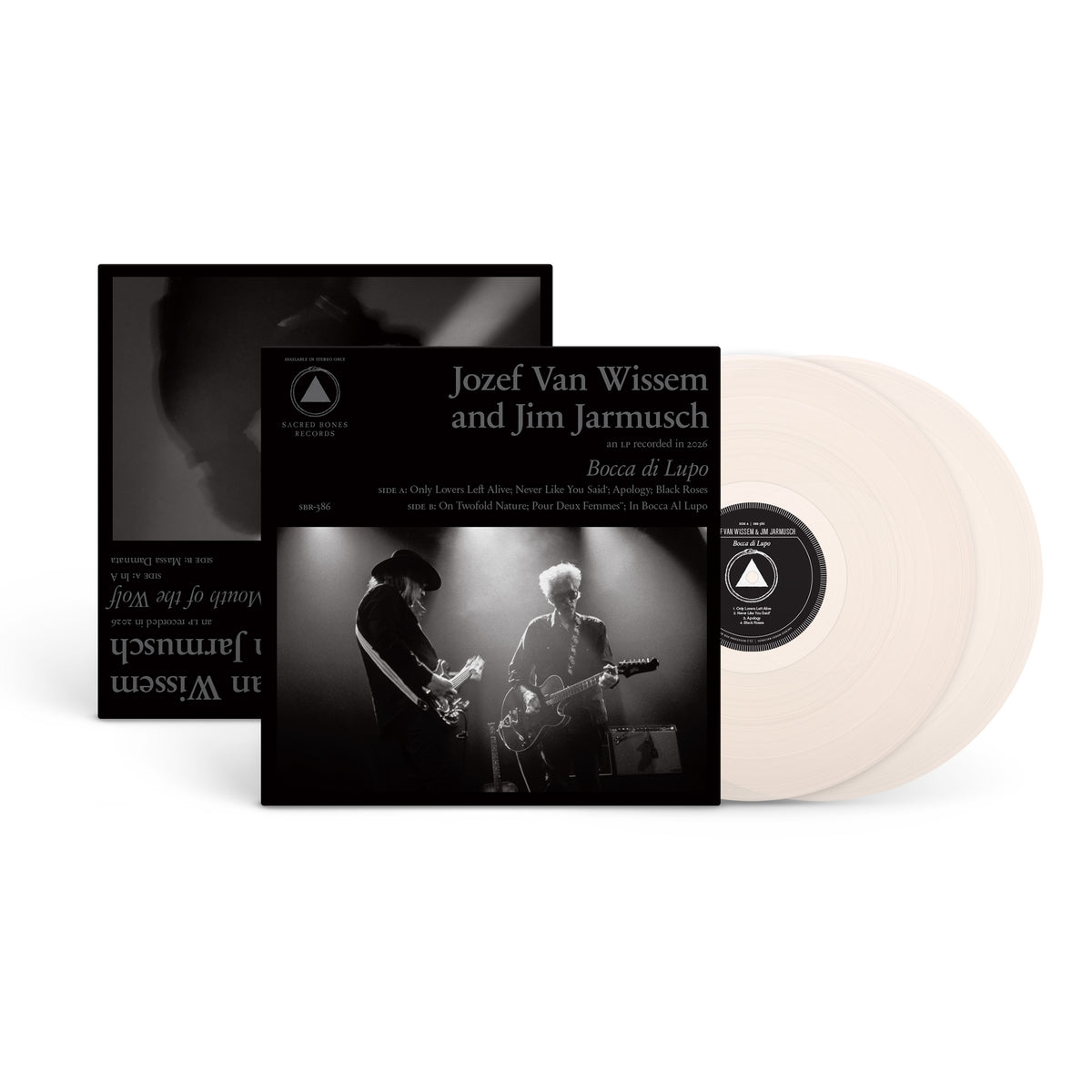 Jozef Van Wissem And Jim Jarmusch - (PRESALE 11/6/26) Bocca di Lupo and Mouth of the Wolf (CLOUDY CLEAR VINYL 2xLP) | NEW - HOUSE *NEW/COLOR*