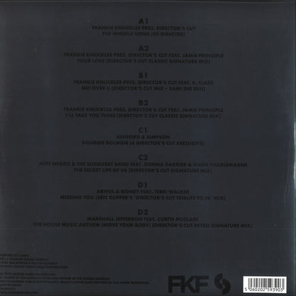 Frankie Knuckles & Eric Kupper - The Director’s Cut Collection (CLEAR VINYL 2xLP SoSure) | NEW - HOUSE *NEW/COLOR*