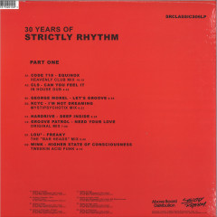 30 Years Of Strictly Rhythm - Part One (RED VINYL)[Repress] | - HOUSE *NEW/COLOR*