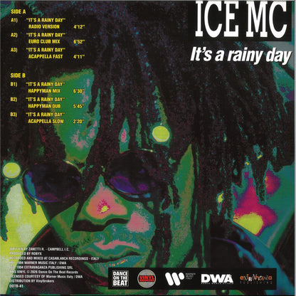 ICE MC - It's A Rainy Day (BLUE VINYL 12" Dance On The Beat) | NEW - HOUSE *NEW/COLOR*