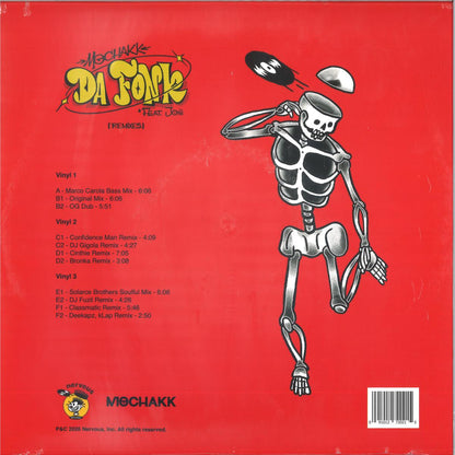 Mochakk - Da Fonk feat. Joni (Remixes) (GLOW IN THE DARK VINYL 3x12" Nervous) | NEW - HOUSE *NEW/COLOR*