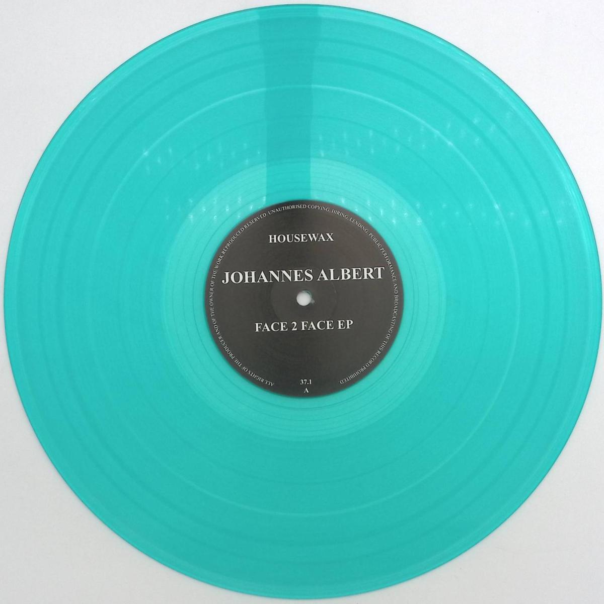 Johannes Albert - Face 2 Face (TEAL VINYL 12" Housewax) | NEW - HOUSE *NEW/COLOR*