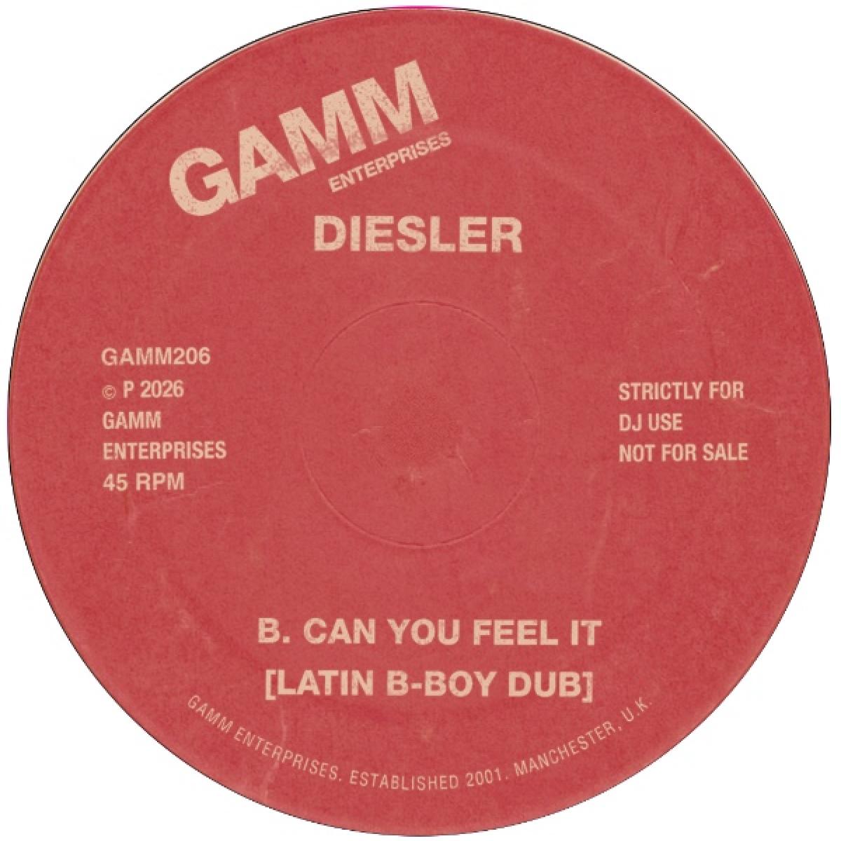 Diesler - (PRESALE 10/30/26) Can You Feel It (VINYL 7" G.A.M.M.) | NEW - HOUSE *NEW*