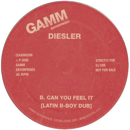 Diesler - (PRESALE 10/30/26) Can You Feel It (VINYL 7" G.A.M.M.) | NEW - HOUSE *NEW*