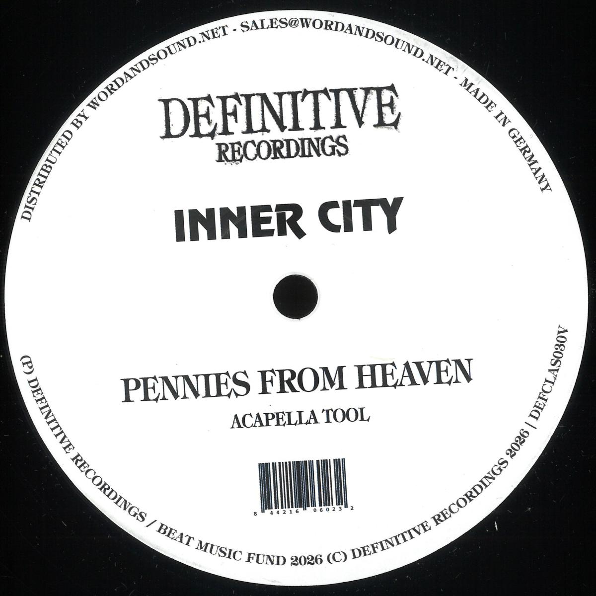 Inner City - Pennies From Heaven (VINYL 12" Definitive) | NEW Mint (M) Mint (M) - HOUSE *NEW*