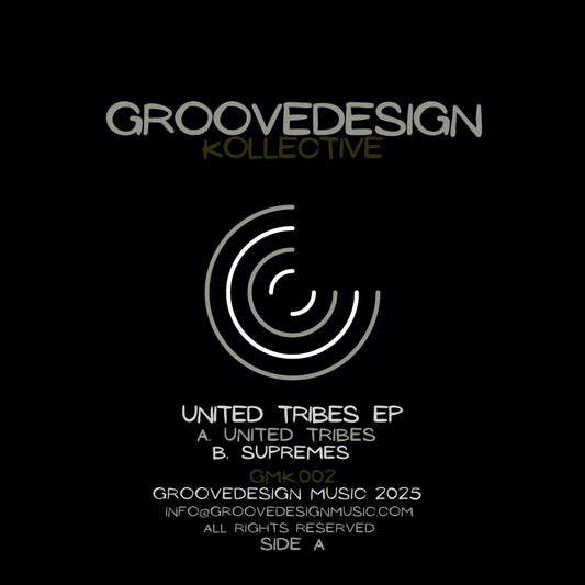 Groovedesign Kollective - (PRESALE TBD) United Tribes EP (VINYL 12" Groovedesign Music GMK002) | NEW Mint (M) Mint (M) - HOUSE *NEW*