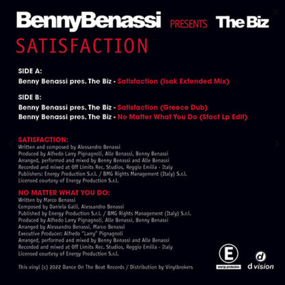 Satisfaction (VINYL) | Mint (M) Mint (M) - HOUSE *NEW*