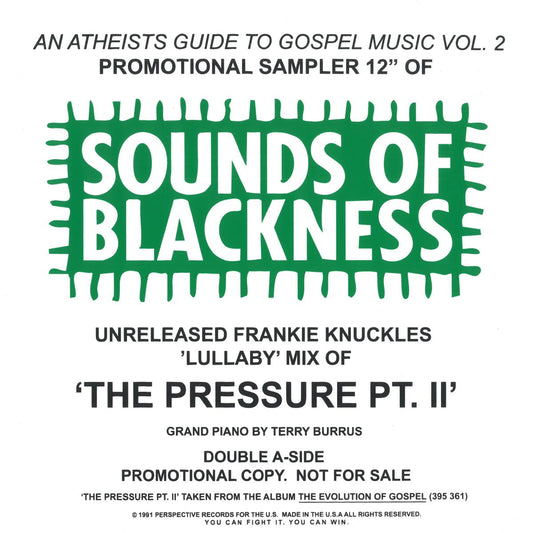 Sounds Of Blackness - The Pressure Pt. II (Frankie Knuckles Lullaby Mix) [Unofficial Release] (VINYL 12" CYRENE-305) | NEW - HOUSE *NEW*