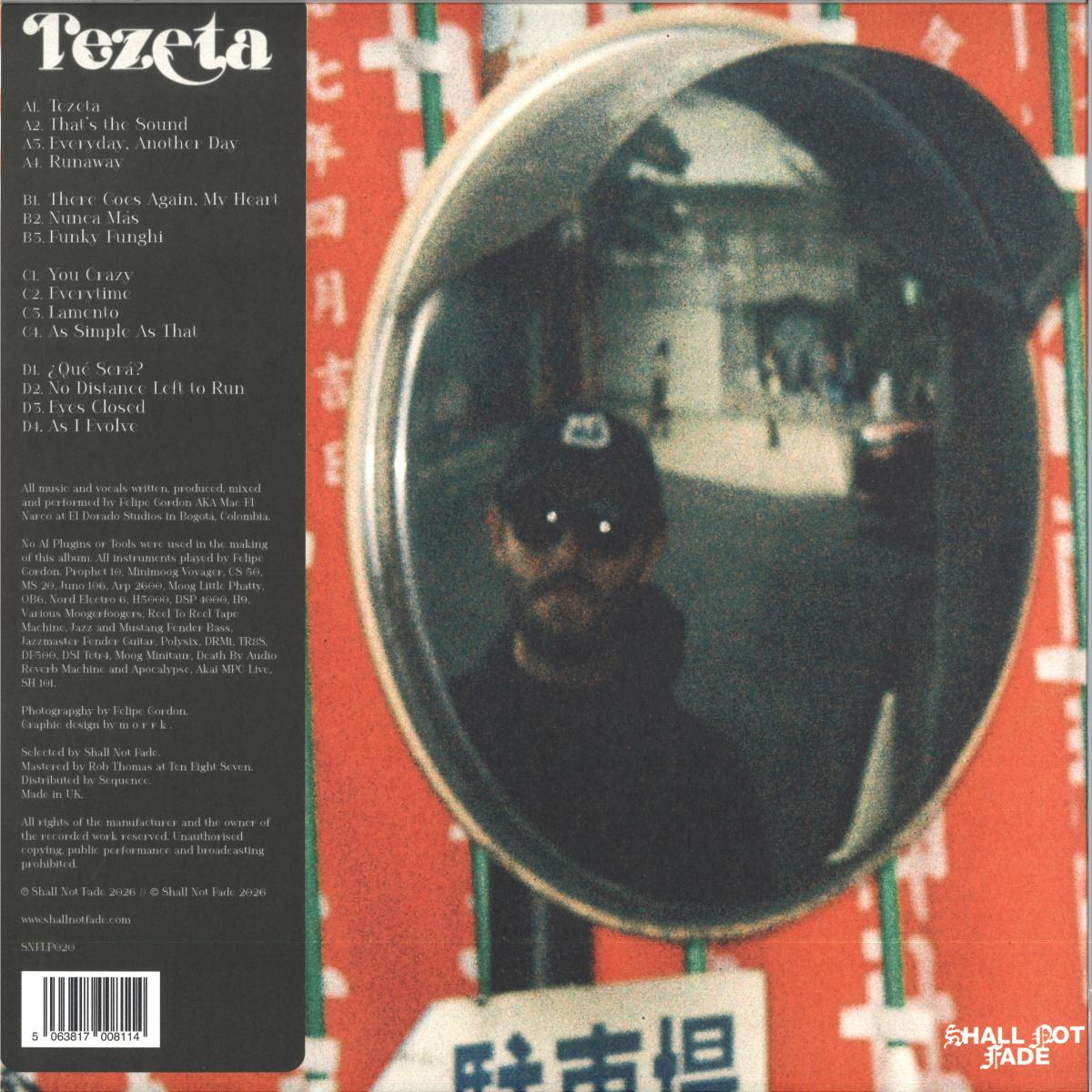 Felipe Gordon - Tezeta (VINYL 2xLP Shall Not Fade SNFLP020V 2026) | Mint (M) Mint (M) - HOUSE *NEW*