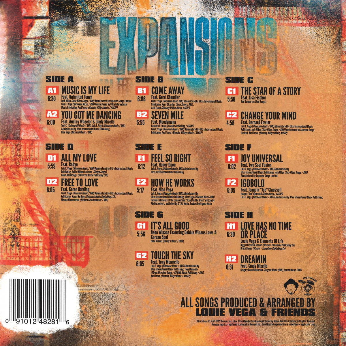 Louie Vega - Expansions In The NYC (VINYL 4xLP Nervous) | NEW - HOUSE *NEW*