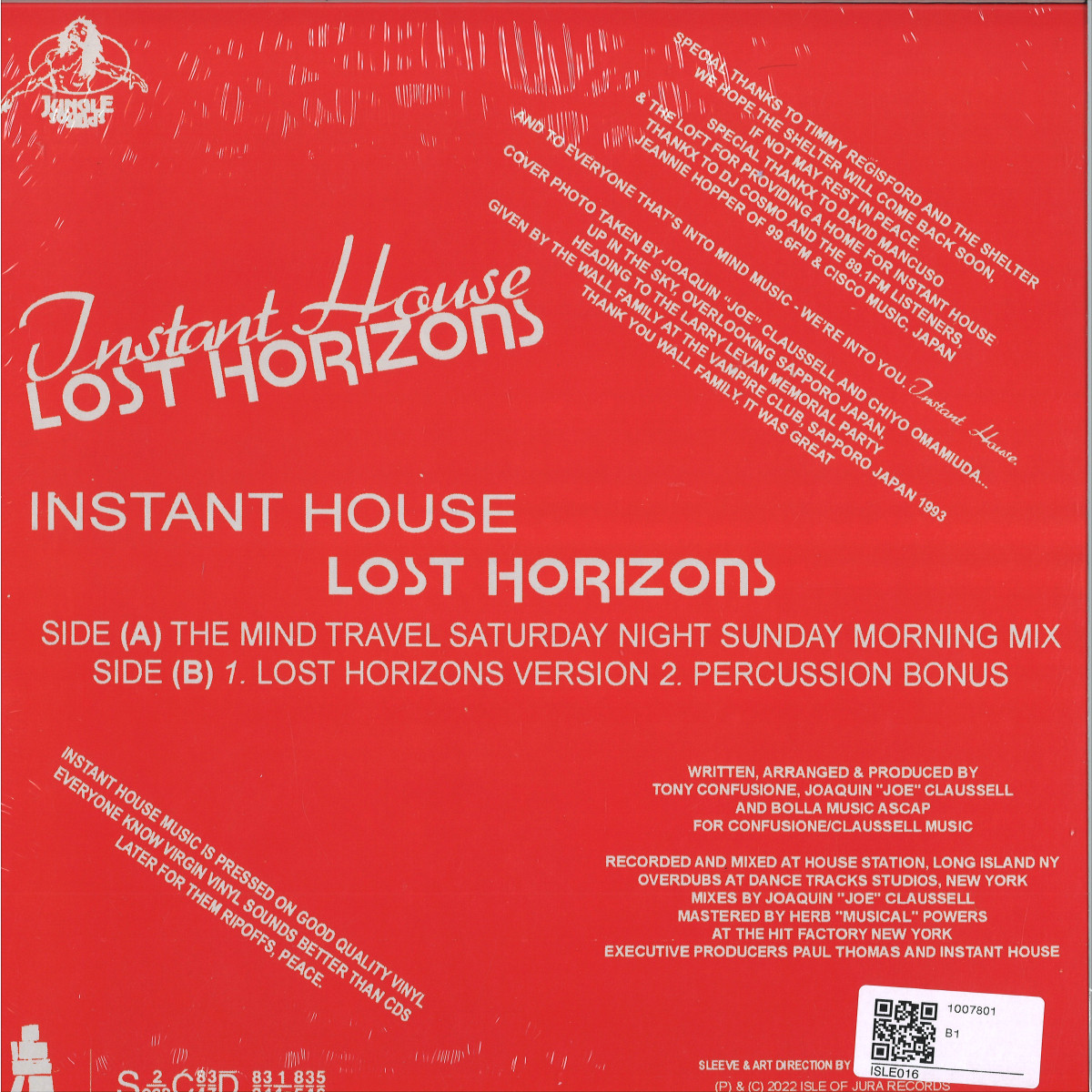 Instant House (Joe Claussell) - (PRESALE 6/15/26) Lost Horizons EP (VINYL) | Mint (M) Mint (M) - HOUSE *NEW*