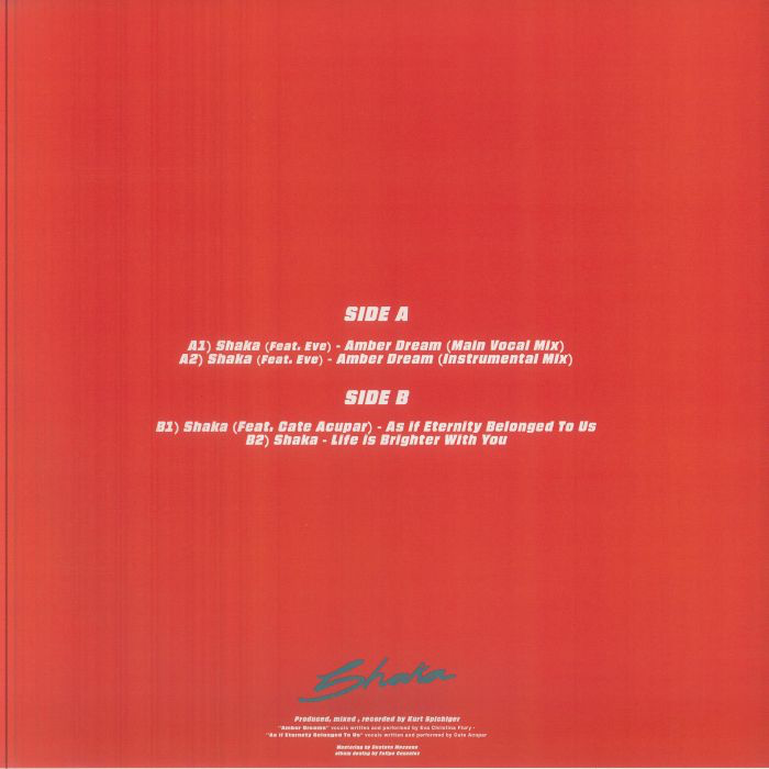 Shaka - (PRESALE) Amber Dream EP (VINYL) | Mint (M) Mint (M) - HOUSE *NEW*