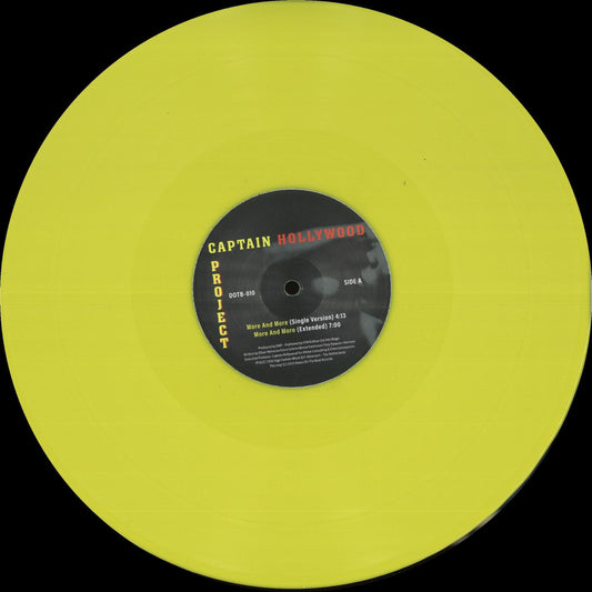 Captain Hollywood Project - More And More (YELLOW VINYL 12" Dance On The Beat) | NEW - HOUSE *NEW*