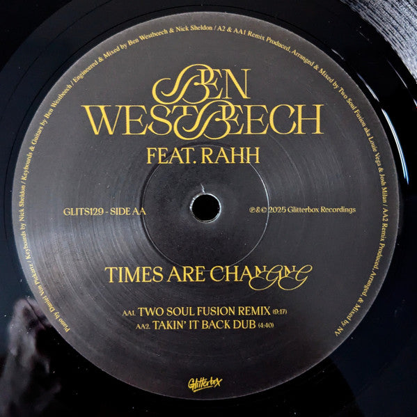 Times Are Changing (Two Soul Fusion Remixes)(VINYL) | Mint (M) Mint (M) - HOUSE *NEW*