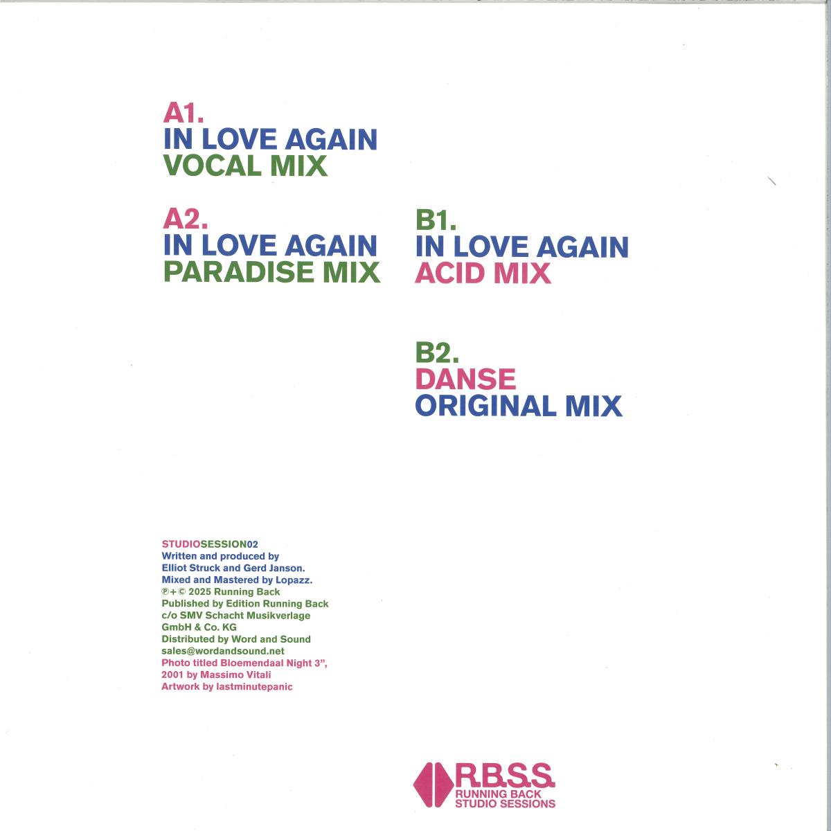 Loods & Gerd Janson - In Love Again (VINYL 12" Running Back) | NEW - HOUSE *NEW*