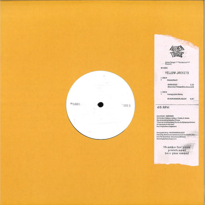 Arbeid Adelt! & Hieroglyphic Being - Yellow Jackets Vol. 5 (VINYL 12" Yellow Jackets) | NEW - HOUSE *NEW*